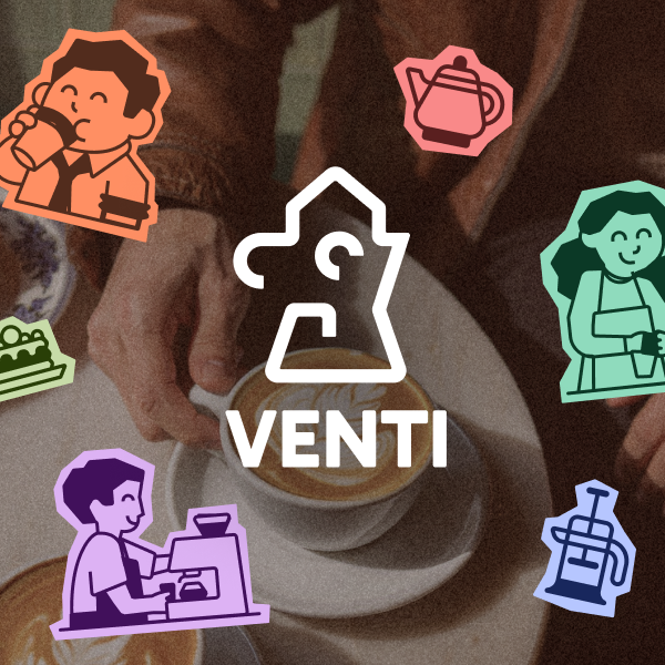 Venti café — branding i social media